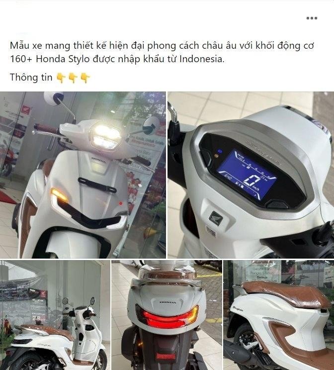 High-end fashion scooter Honda Stylo 160 arrives in Vietnam with the same price as SH Mode 3